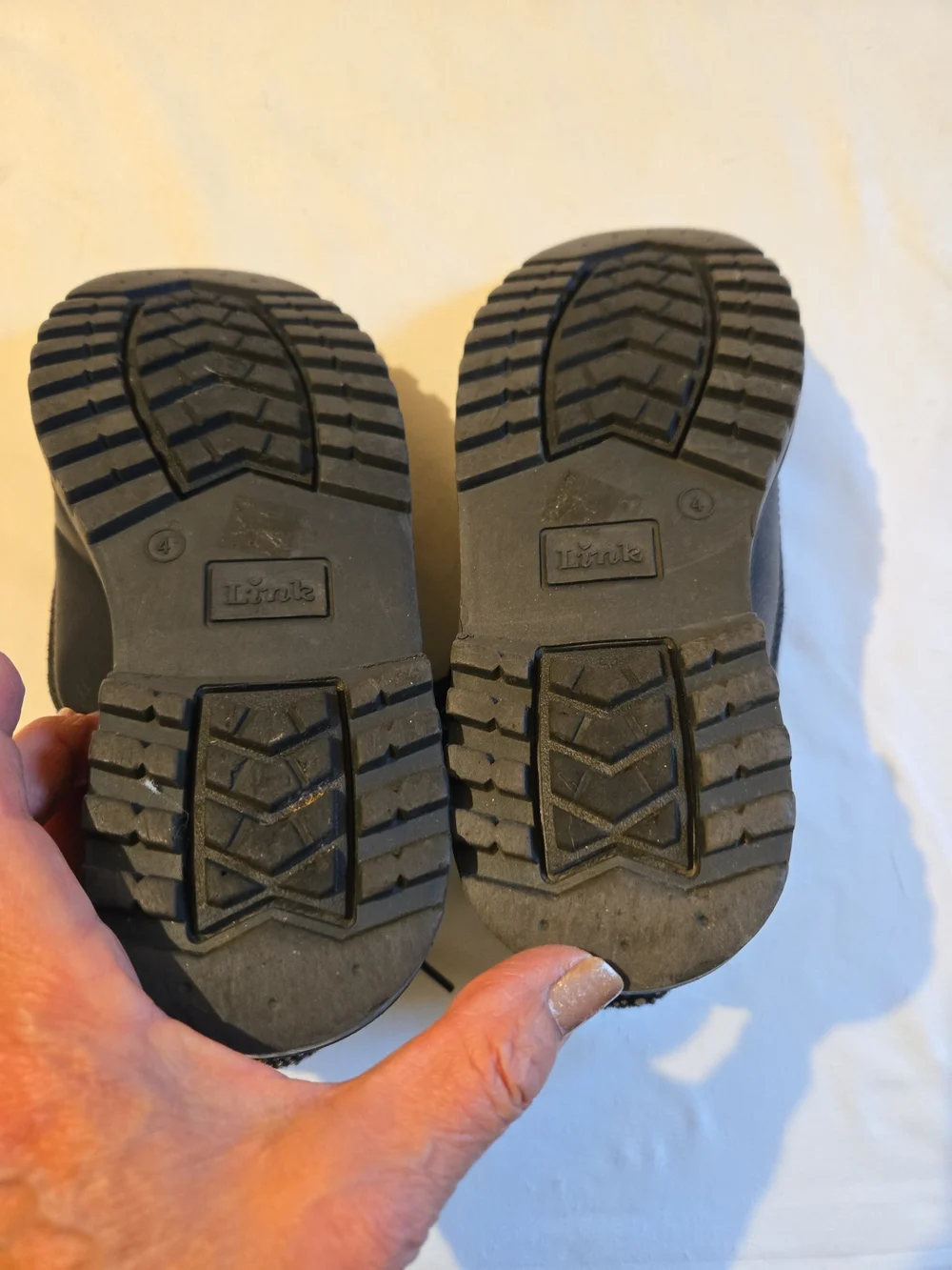 Link Black Kids Lace-Up Ankle Boots